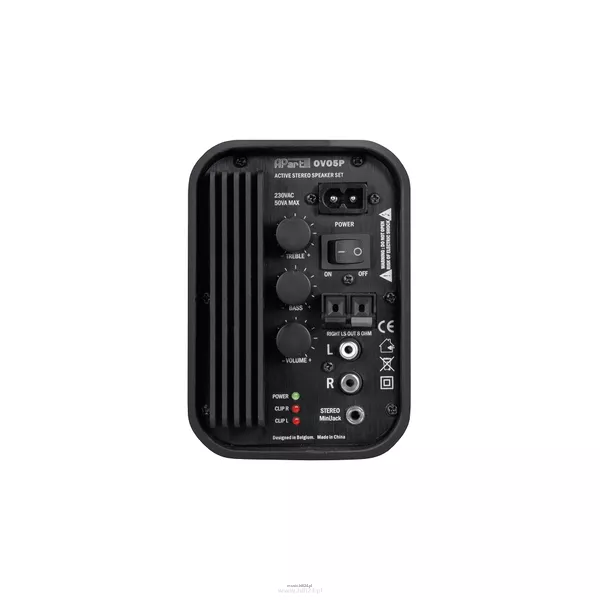 Biamp OVO5P-W Zestaw 2 zespołów głośnikowych -  aktywny + pasywny, 2x 20W/8 Ohm; 50-20kHz; IP40; - 2