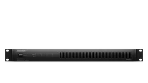 BOSE PowerShare PS604D  Moc wzmacniacza 4 x 150 W (THD + N <0,04%, 1 kHZ, 4-8 Ω, 70/100 V) Kanały wejściowe Analogowe: 4 zbalansowane Dante: 4 cyfrowe Maksymalna moc 600 W przy 4-8 Ω, 70/100 V. Kanały wyjściowe Analogowe: 4