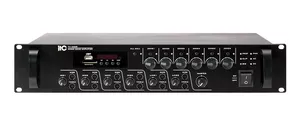 ITC TI-2406S Wzmacniacz miksujący 19", 6 strefowy z Bluetooth/FM/MP3/USB/SD, 240W, 4Ω, 100V