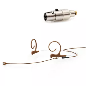 DPA 4166-OC-F-C10-LH - 4166 CORE Omni Flex Headset Mic, 110 mm Boom, Brown, TA4F Mini-XLR