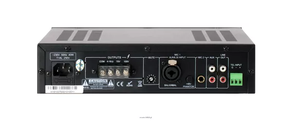 ITC T-20AP Wzmacniacz miksujący mini. 20W, 4Ω, 100V - 2