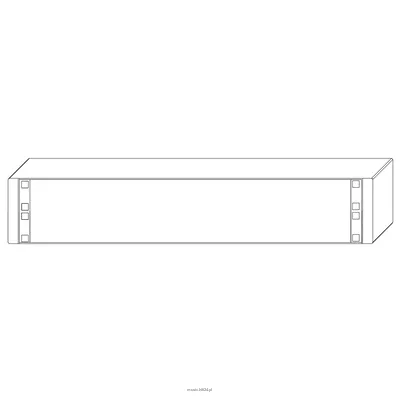 Link BOX P2 35 54 - 2U Stage box, punched for LK 37 and LK 54