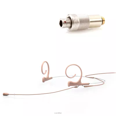 DPA 4288-DC-F-F03-LH - 4288 CORE Directional Flex Headset Mic, 120 mm Boom, Beige, 3-pin LEMO