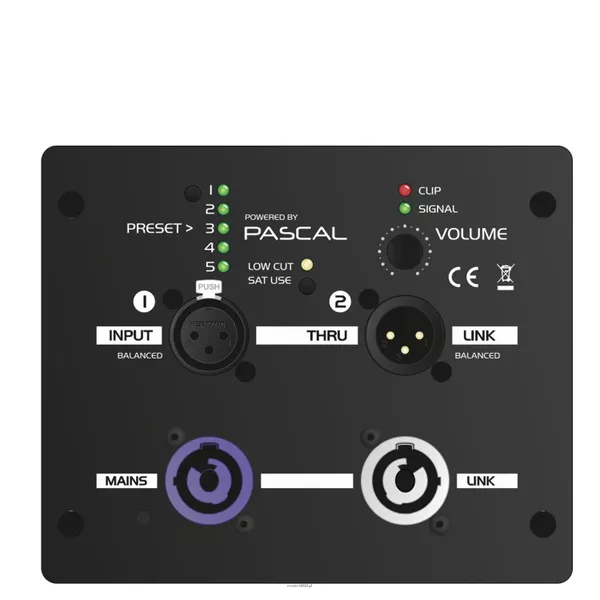 LDM APS-515P/DSP 500W  Zintegrowany moduł DSP Aktywna kolumna pełnopasmowa wyposażona w głośnik niskotonowy 15