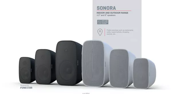 FONESTAR SONORA-8TB-SUB / 8TSUB-BK – subwoofer instalacyjny 100 V / 8 Ω IP66 - 6