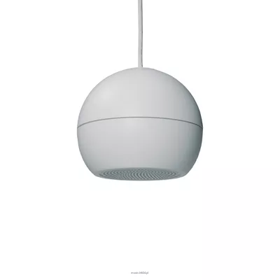 Biamp SPH16 2-drożny sferyczny zespół głośnikowy wiszący, 16-8-4W/100V, IP 53; 80-20kHz; BIAŁY