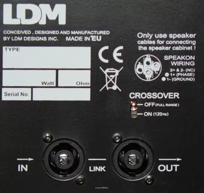 LDM GSB-1018X/4  1000W / 4W Subwoofer pasywny - 3