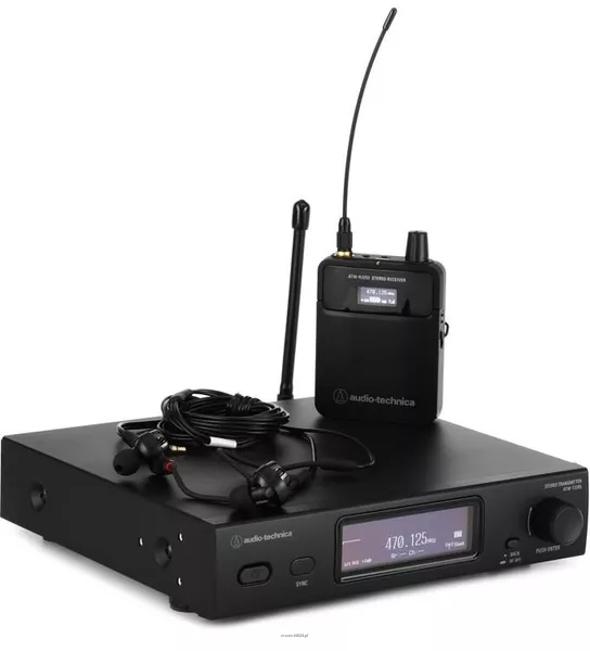Audio-technica  ATW-3255DF2 - IEM Seria 3000 (470-608 MHz) - bezprzewodowy odsłuch douszny - 2
