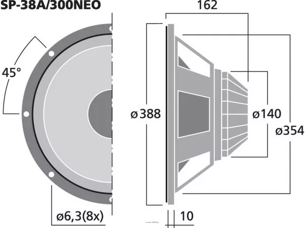 Monacor SP-38/300NEO - 2