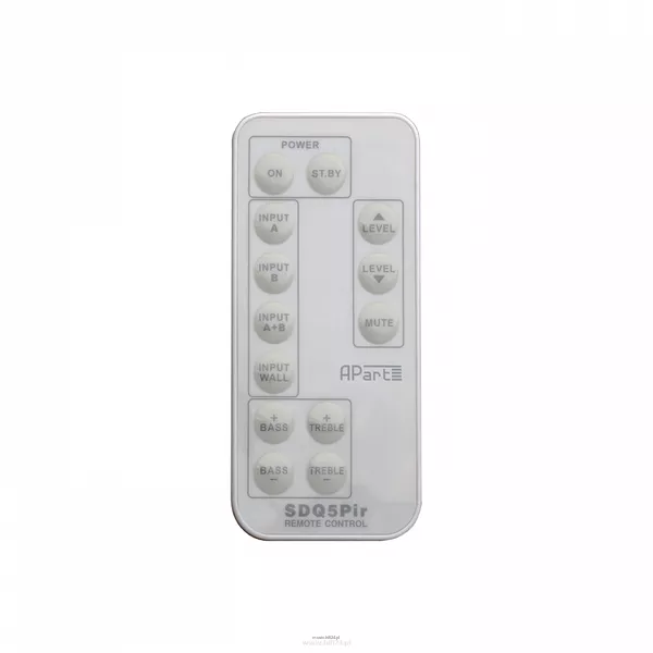 Biamp SDQ5PIR-W Stereofoniczny zestaw 2 zespołów głośnikowych z bezprzewodowym sterowaniem IR lub RS232,  1 aktywny i 1 pasywny zespół; 2 x 30 W - 3