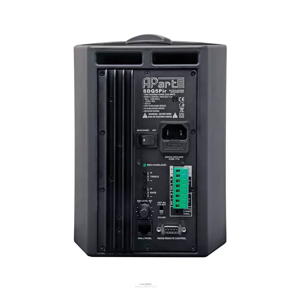 Biamp SDQ5PIR-W Stereofoniczny zestaw 2 zespołów głośnikowych z bezprzewodowym sterowaniem IR lub RS232,  1 aktywny i 1 pasywny zespół; 2 x 30 W - 2