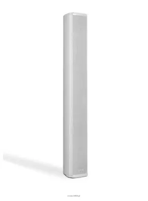 WORK CS 206 100 V – wymiary: 506 x 75 x 70 mm, dwudrożny – 6 x woofer 2 cale + 1 x tweeter - moc: 30 W RMS / 100 V, pasmo: 180 – 20 kHz, max. SPL: 105 dB
