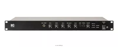 ITC T-B120D Wzmacniacz miksujący 19". Klasa D. 120W, 4Ω, 100V