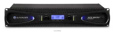 Crown XLS 1502 - Dwukanałowy wzmacniacz mocy, DSP 2-kanałowy, klasa D, moc: 2x775W/2Ω, 2x525W/4Ω, 2x300W/8Ω, 1050W/8Ω/mono, 1550W/4Ω/mono, klasa D, procesor DSP