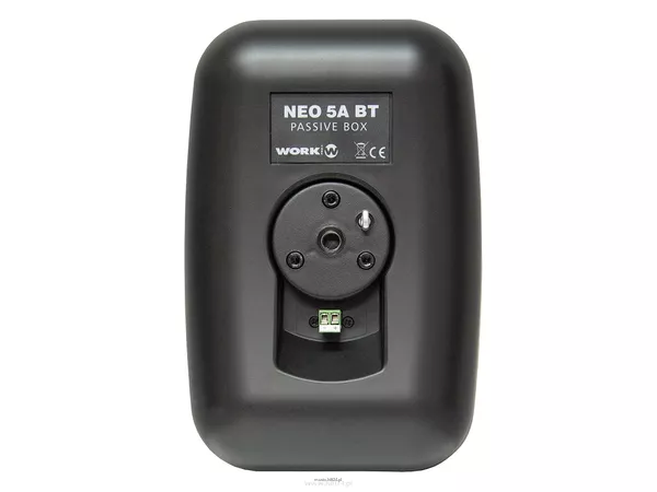 WORK NEO 5 A BT BLUETOOTH - BIAŁA lub czarna, wymiary: 171 x 244 x 166 mm, woofer 5,3 cala, moc: 2 x 30 W RMS, wzmacniacz cyfrowy klasy D, pasmo: 50-22 kHz, SPL 107 dB - 6