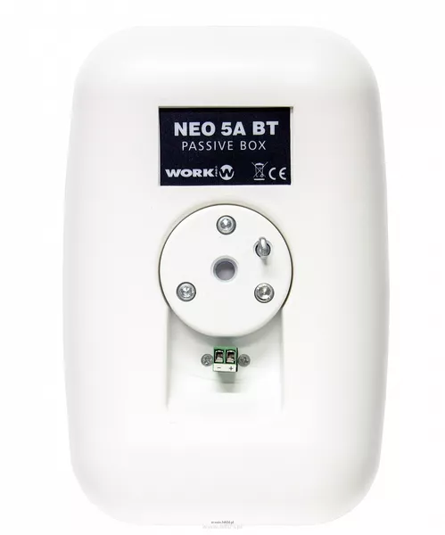 WORK NEO 5 A BT BLUETOOTH - BIAŁA lub czarna, wymiary: 171 x 244 x 166 mm, woofer 5,3 cala, moc: 2 x 30 W RMS, wzmacniacz cyfrowy klasy D, pasmo: 50-22 kHz, SPL 107 dB - 9