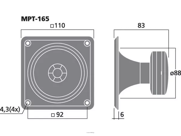 Monacor MPT-165 - 2