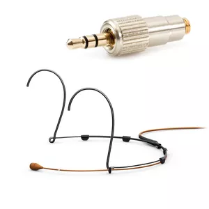 DPA 4066-OC-A-C34-LH-S - 4066 CORE Omni Headset Mic, Brown, Mini-Jack, Small