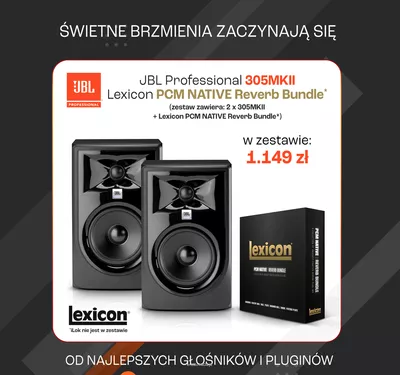 Zestaw 2x JBL Professional 305P MKII + Lexicon PCM NATIVE Reverb Bundle