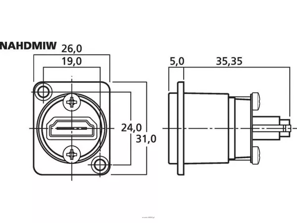Monacor NAHDMIW - 2