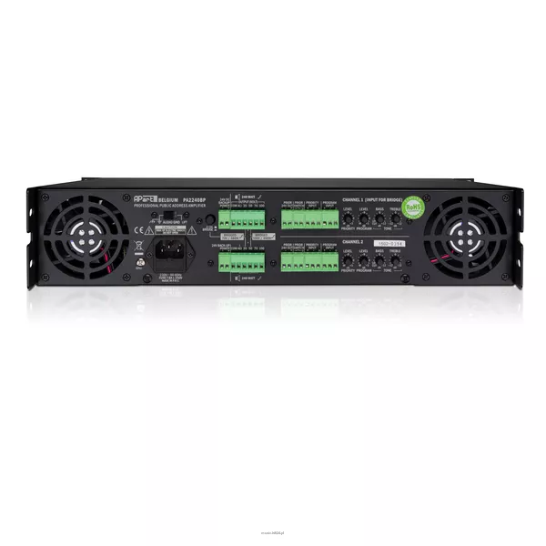 Biamp PA2240BP 2 kanałowy wzmacniacz 100V - 2