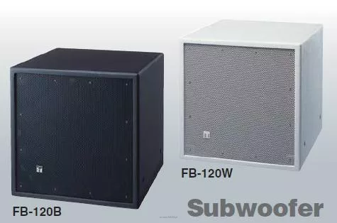 TOA FB-120W Kompaktowy subwoofer 600W na pojedynczym głośniku 38cm; efektywność 90 dB SPL, pasmo 40Hz - 1,2kHz; obudowa z MDF, biała - 2
