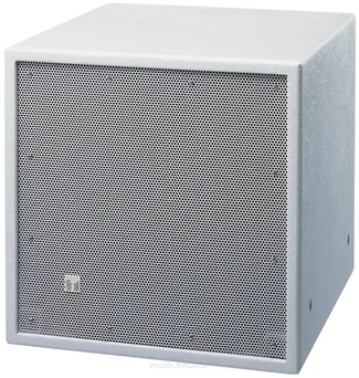 TOA FB-120W Kompaktowy subwoofer 600W na pojedynczym głośniku 38cm; efektywność 90 dB SPL, pasmo 40Hz - 1,2kHz; obudowa z MDF, biała