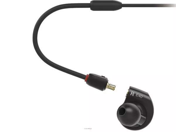 Audio-technica ATH-E40 odsłuch douszny z dwufazowym przetwornikiem typu 