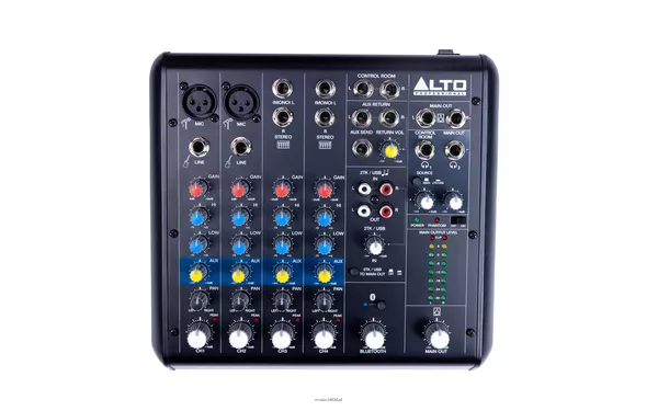 Alto Professional Truemix 600 -mikser audio przenośny mikser wyposażony w funkcjonalność Bluetooth i wbudowany stereofoniczny interfejs audio USB. - 3