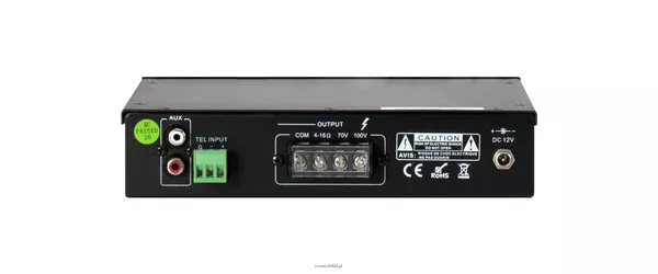 ITC T-10AP Wzmacniacz miksujący mini. 10W, 4Ω, 100V. Zasilanie 12 V DC - 2