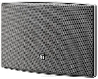 toa BS-1034S  Głośnik naścienny 10W, dwudrożny; efektywność 90 dB SPL; pasmo przenoszenia 120Hz - 20kHz; specjalny uchwyt montażowy; srebrny