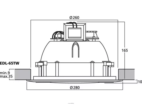 Monacor EDL-65TW - 2