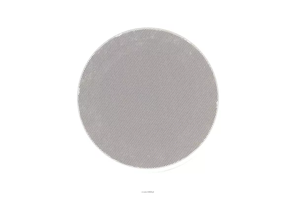 TOA PC-2360 Głośnik sufitowy 6W; efektywność 94 dB SPL, pasmo przenoszenia 60Hz - 20kHz; złącze wciskane; biały; materiałowa osłona pyłoszczelna - 3