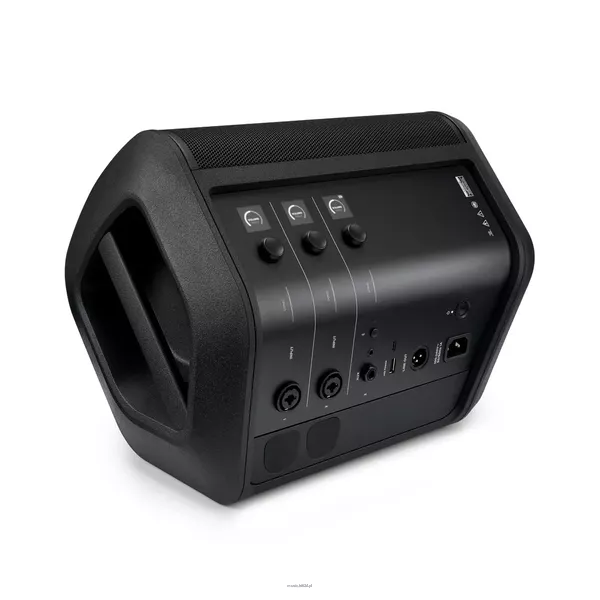 BOSE S1 pro + Bezprzewodowy przenośny głośnik. Zintegrowany mikser z trzema kanałami. Cztery pozycje ustawienia z automatyczną korektą dźwięku. Opcjonalne bezprzewodowe nadajniki do podłączania mikrofonów i instrumentów (sprzedawane oddzielnie) - 4