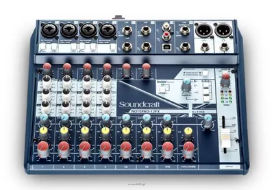 Soundcraft Notepad-12FX - Analogowa konsoleta mikserska, procesor efektów