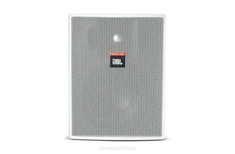 JBL Control 25AV-LS Kompaktowy głośnik do zastosowań wewnętrznych i zewnętrznych – tło i pierwszy plan / Zgodny z normą EN 54-24 do zastosowań bezpieczeństwa publicznego