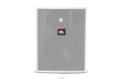 JBL Control 25AV-LS Kompaktowy głośnik do zastosowań wewnętrznych i zewnętrznych – tło i pierwszy plan / Zgodny z normą EN 54-24 do zastosowań bezpieczeństwa publicznego