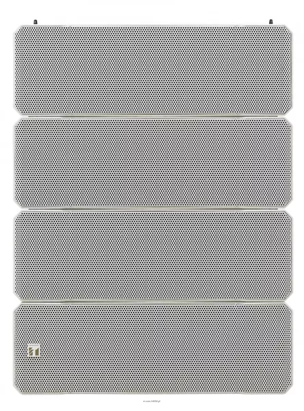 TOA HX-7W WP Kompaktowy system liniowy o regulowanym kącie otwarcia; moc znamionowa 750W, efektywność 100 dB, pasmo przenoszenia 70 Hz - 20 kHz; obudowa w kolorze białym; konstrukcja do instalacji zewnętrznych - 2