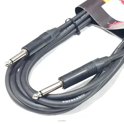Instrumental cable, Neutrik black Jack, 3 m - kabel instrumentalny, czarny Jack Neutrik, 3 m Link