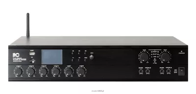 Itc T-2120UC Podwójny wzmacniacz 19" z f. matrycy 7 x 2, MP3, Bluetooth, FM, 2x120W, 4Ω, 100V