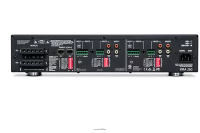 JBL VMA 260 - Dwukanałowy wzmacniacz miksujący, 8 x wejście, 70V/100V, odtwarzacz USB/Bluetooth