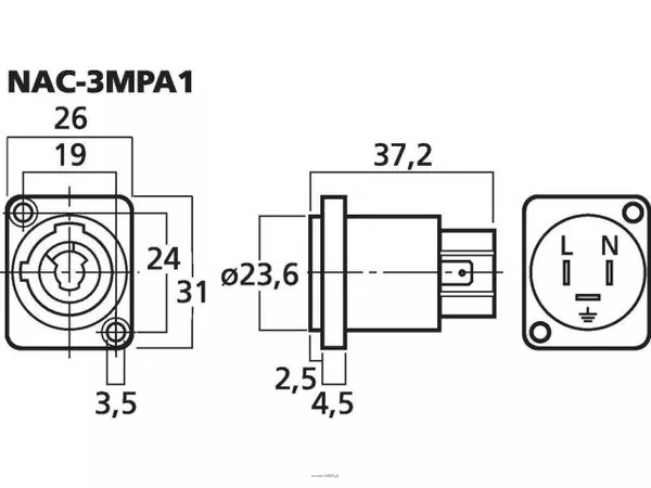Monacor NAC-3MPA1 - 2