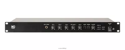 ITC T-B60D Wzmacniacz miksujący 19". Klasa D. 60W, 4Ω, 100V