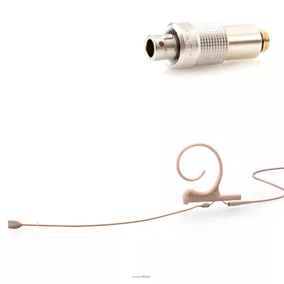 DPA 4166-OC-F-F03-LE - 4166 CORE Omni Flex Earset Mic, 110 mm Boom, Beige, 3-pin LEMO