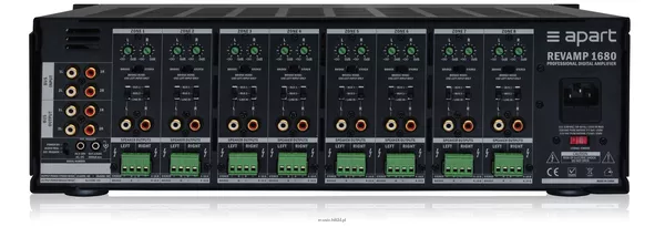 Biamp REVAMP1680 16 -kanałowy cyfrowy (klasa D) wzmacniacz mocy - 2