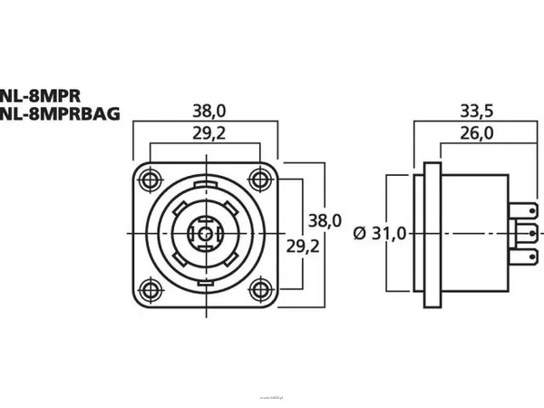 Monacor NL-8MPRBAG - 2