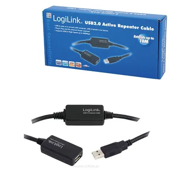 LogiLink UA0143 Przedłużacz aktywny USB 2.0 10,0m