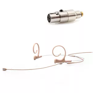 DPA 4166-OC-F-F10-LH - 4166 CORE Omni Flex Headset Mic, 110 mm Boom, Beige, TA4F Mini-XLR
