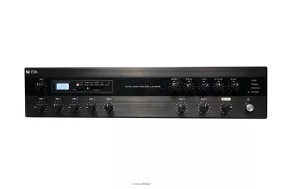 TOA A-3248DME Moc wyjściowa 480 W 5-pasmowy korektor Panel sterowania dla MP3, USB, karty SD oraz Bluetooth