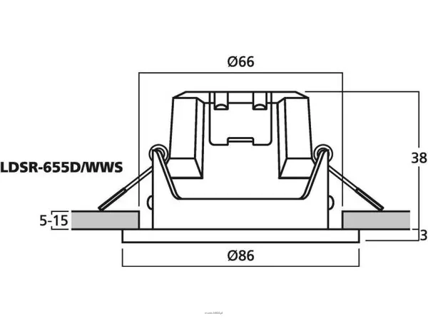 Monacor LDSR-655D/WWS - 3